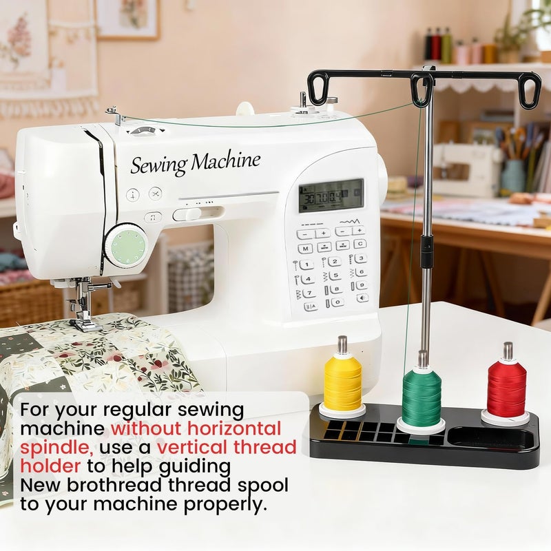 New brothread - 18 Options - Multi-Purpose 100% Mercerized Cotton Threads 50S/3 600M(660Y) Each Spool for Quilting, Serger, Sewing and Embroidery - 16 Pastel Colors - Image 5